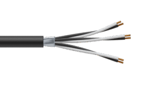 3 Pair 0.5mm2 Cu/PVC/OS/PVC Maser Instrumentation Cable - Black Sheath