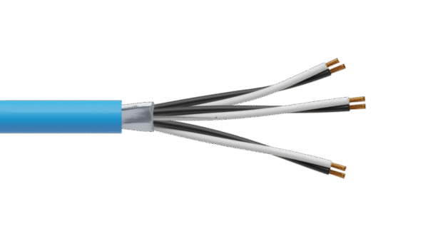 3 Pair 0.5mm2 Cu/PVC/OS/PVC Maser Instrumentation Cable - Blue Sheath