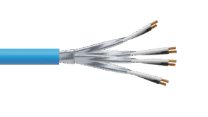 4 Pair 0.5mm2 Cu/PVC/ISOS/PVC Maser Instrumentation Cable - Blue Sheath