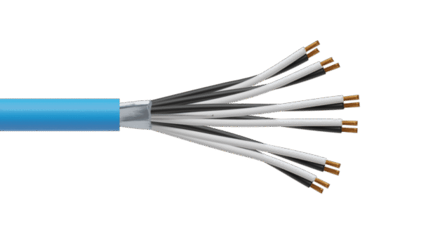 6 Pair 0.5mm2 Cu/PVC/OS/PVC Maser Instrumentation Cable - Blue Sheath