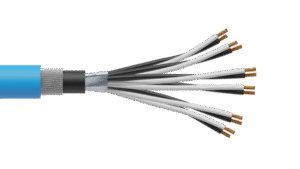 6 Pair 0.5mm2 Cu/PVC/OS/PVC/SWA/PVC Maser Instrumentation Cable - Blue Sheath