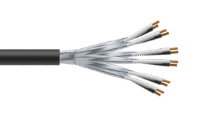 6 Pair 0.5mm2 Cu/PVC/ISOS/PVC Maser Instrumentation Cable - Black Sheath
