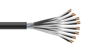 8 Pair 0.5mm2 Cu/PVC/OS/PVC Maser Instrumentation Cable - Black Sheath