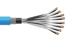 8 Pair 0.5mm2 Cu/PVC/OS/PVC/SWA/PVC Maser Instrumentation Cable - Blue Sheath