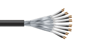 8 Pair 0.5mm2 Cu/PVC/ISOS/PVC Maser Instrumentation Cable - Black Sheath