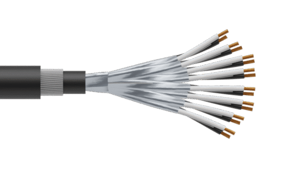 8 Pair 0.5mm2 Cu/PVC/ISOS/PVC/SWA/PVC Maser Instrumentation Cable - Black Sheath