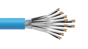 10 Pair 0.5mm2 Cu/PVC/OS/PVC Maser Instrumentation Cable - Blue Sheath