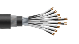 10 Pair 0.5mm2 Cu/PVC/OS/PVC/SWA/PVC Maser Instrumentation Cable - Black Sheath