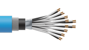 10 Pair 0.5mm2 Cu/PVC/OS/PVC/SWA/PVC Maser Instrumentation Cable - Blue Sheath