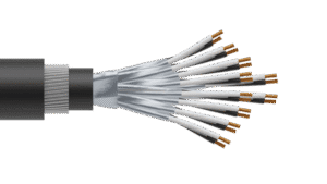 10 Pair 0.5mm2 Cu/PVC/ISOS/PVC/SWA/PVC Maser Instrumentation Cable - Black Sheath