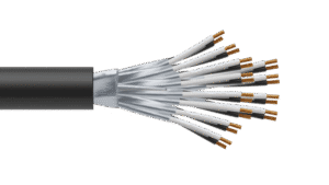12 Pair 0.5mm2 Cu/PVC/ISOS/PVC Maser Instrumentation Cable - Black Sheath