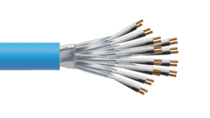 12 Pair 0.5mm2 Cu/PVC/ISOS/PVC Maser Instrumentation Cable - Blue Sheath