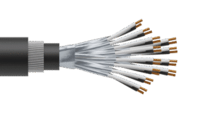 12 Pair 0.5mm2 Cu/PVC/ISOS/PVC/SWA/PVC Maser Instrumentation Cable - Black Sheath