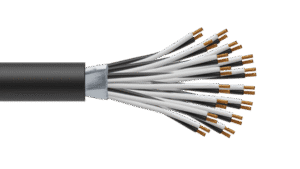 16 Pair 0.5mm2 Cu/PVC/OS/PVC Maser Instrumentation Cable - Black Sheath