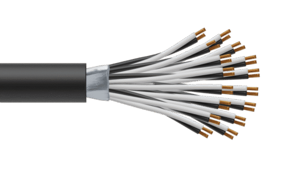 16 Pair 0.5mm2 Cu/PVC/OS/PVC Maser Instrumentation Cable - Black Sheath