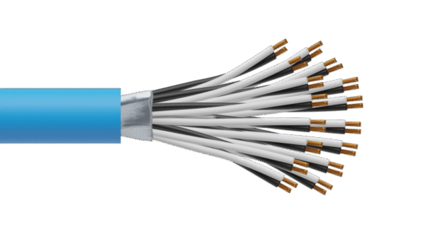 16 Pair 0.5mm2 Cu/PVC/OS/PVC Maser Instrumentation Cable - Blue Sheath