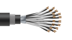 16 Pair 0.5mm2 Cu/PVC/OS/PVC/SWA/PVC Maser Instrumentation Cable - Black Sheath
