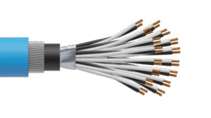 16 Pair 0.5mm2 Cu/PVC/OS/PVC/SWA/PVC Maser Instrumentation Cable - Blue Sheath
