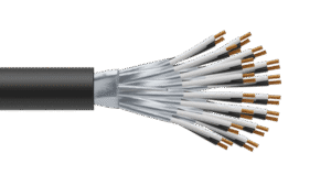 16 Pair 0.5mm2 Cu/PVC/ISOS/PVC Maser Instrumentation Cable - Black Sheath