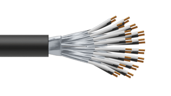 16 Pair 0.5mm2 Cu/PVC/ISOS/PVC Maser Instrumentation Cable - Black Sheath
