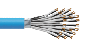 20 Pair 0.5mm2 Cu/PVC/OS/PVC Maser Instrumentation Cable - Blue Sheath