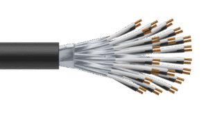 20 Pair 0.5mm2 Cu/PVC/ISOS/PVC Maser Instrumentation Cable - Black Sheath
