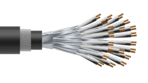 20 Pair 0.5mm2 Cu/PVC/ISOS/PVC/SWA/PVC Maser Instrumentation Cable - Black Sheath