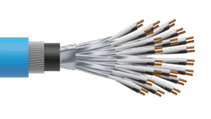 20 Pair 0.5mm2 Cu/PVC/ISOS/PVC/SWA/PVC Maser Instrumentation Cable - Blue Sheath
