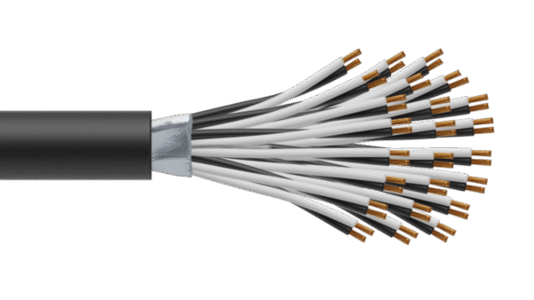 24 Pair 0.5mm2 Cu/PVC/OS/PVC Maser Instrumentation Cable - Black Sheath