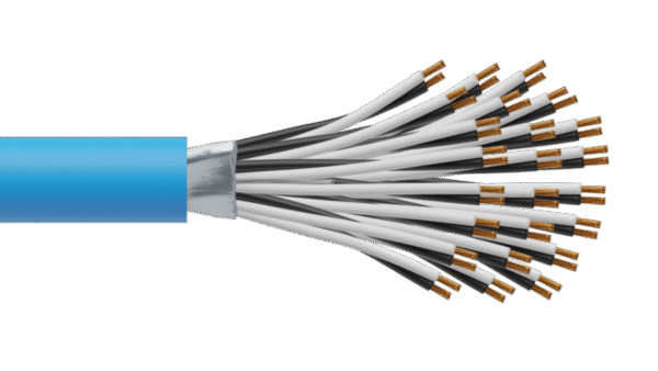 24 Pair 0.5mm2 Cu/PVC/OS/PVC Maser Instrumentation Cable - Blue Sheath