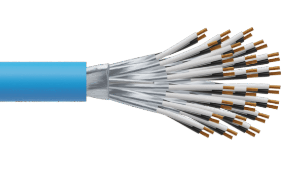 24 Pair 0.5mm2 Cu/PVC/ISOS/PVC Maser Instrumentation Cable - Blue Sheath