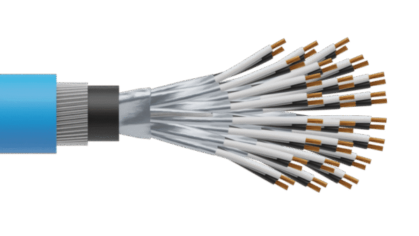 24 Pair 0.5mm2 Cu/PVC/ISOS/PVC/SWA/PVC Maser Instrumentation Cable - Blue Sheath