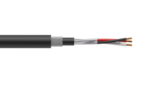 1 Triad 0.5mm2 Cu/PVC/OS/PVC/SWA/PVC Maser Instrumentation Cable - Black Sheath