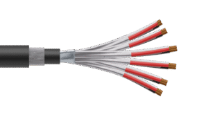 6 Triad 0.5mm2 Cu/PVC/ISOS/PVC/SWA/PVC Maser Instrumentation Cable - Black Sheath
