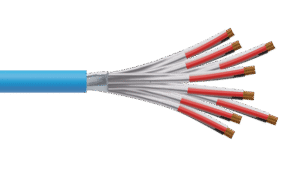 8 Triad 0.5mm2 Cu/PVC/ISOS/PVC Maser Instrumentation Cable - Blue Sheath