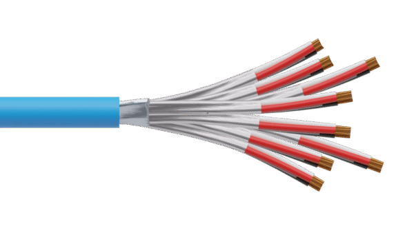 8 Triad 0.5mm2 Cu/PVC/ISOS/PVC Maser Instrumentation Cable - Blue Sheath