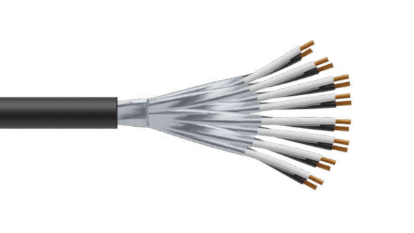 8 Pair 1.5mm2 Cu/PVC/ISOS/PVC Maser Instrumentation Cable - Black Sheath