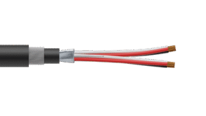 2 Triad 1.5mm2 Cu/PVC/OS/PVC/SWA/PVC Maser Instrumentation Cable - Black Sheath