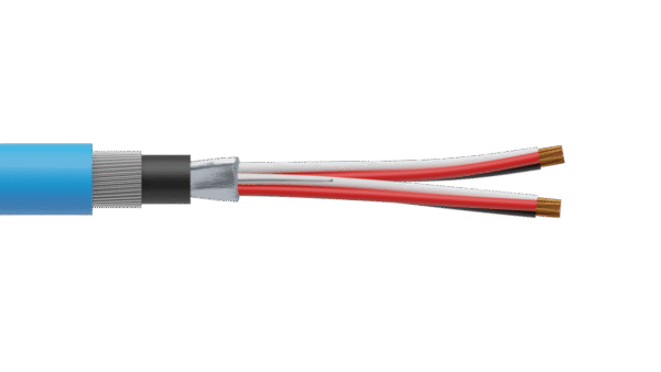 2 Triad 1.5mm2 Cu/PVC/OS/PVC/SWA/PVC Maser Instrumentation Cable - Blue Sheath