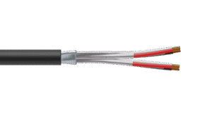 2 Triad 1.5mm2 Cu/PVC/ISOS/PVC Maser Instrumentation Cable - Black Sheath