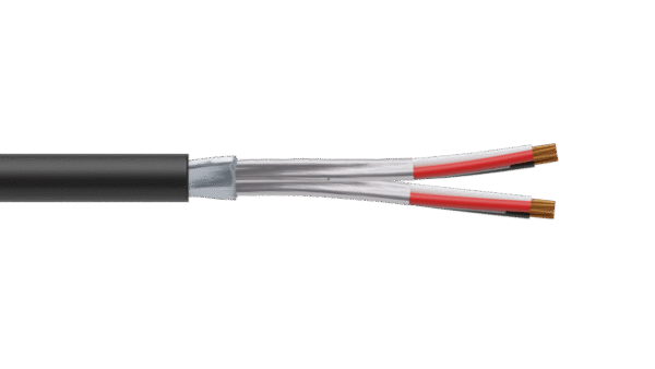 2 Triad 1.5mm2 Cu/PVC/ISOS/PVC Maser Instrumentation Cable - Black Sheath