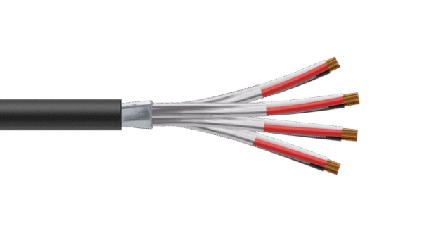 4 Triad 1.5mm2 Cu/PVC/ISOS/PVC Maser Instrumentation Cable - Black Sheath