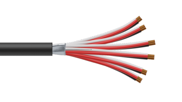 6 Triad 1.5mm2 Cu/PVC/OS/PVC Maser Instrumentation Cable - Black Sheath