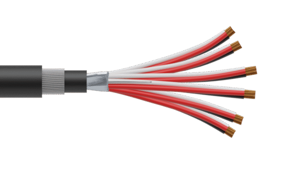 6 Triad 1.5mm2 Cu/PVC/OS/PVC/SWA/PVC Maser Instrumentation Cable - Black Sheath