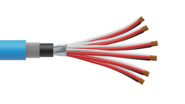 6 Triad 1.5mm2 Cu/PVC/OS/PVC/SWA/PVC Maser Instrumentation Cable - Blue Sheath