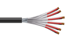 6 Triad 1.5mm2 Cu/PVC/ISOS/PVC Maser Instrumentation Cable - Black Sheath