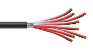 8 Triad 1.5mm2 Cu/PVC/OS/PVC Maser Instrumentation Cable - Black Sheath
