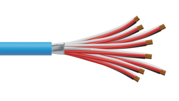 8 Triad 1.5mm2 Cu/PVC/OS/PVC Maser Instrumentation Cable - Blue Sheath