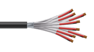 8 Triad 1.5mm2 Cu/PVC/ISOS/PVC Maser Instrumentation Cable - Black Sheath