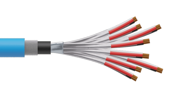 8 Triad 1.5mm2 Cu/PVC/ISOS/PVC/SWA/PVC Maser Instrumentation Cable - Blue Sheath